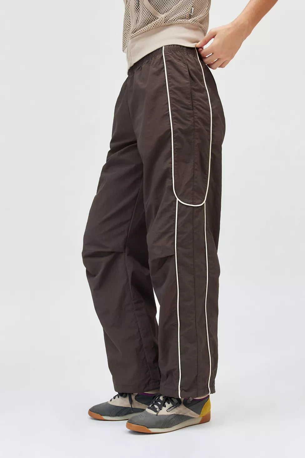 復古尼龍運動風長褲 Jess Track Pant