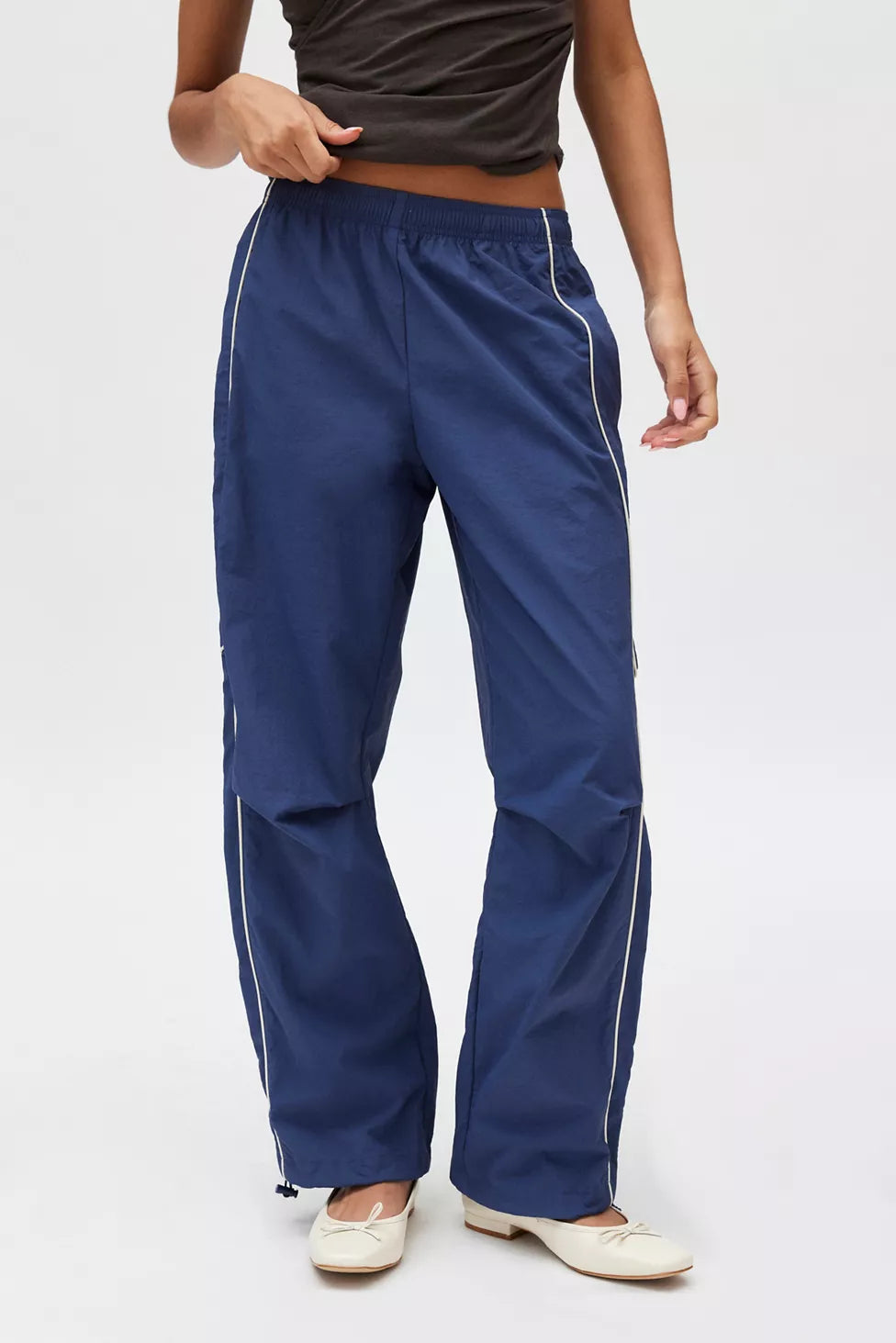 復古尼龍運動風長褲 Jess Track Pant