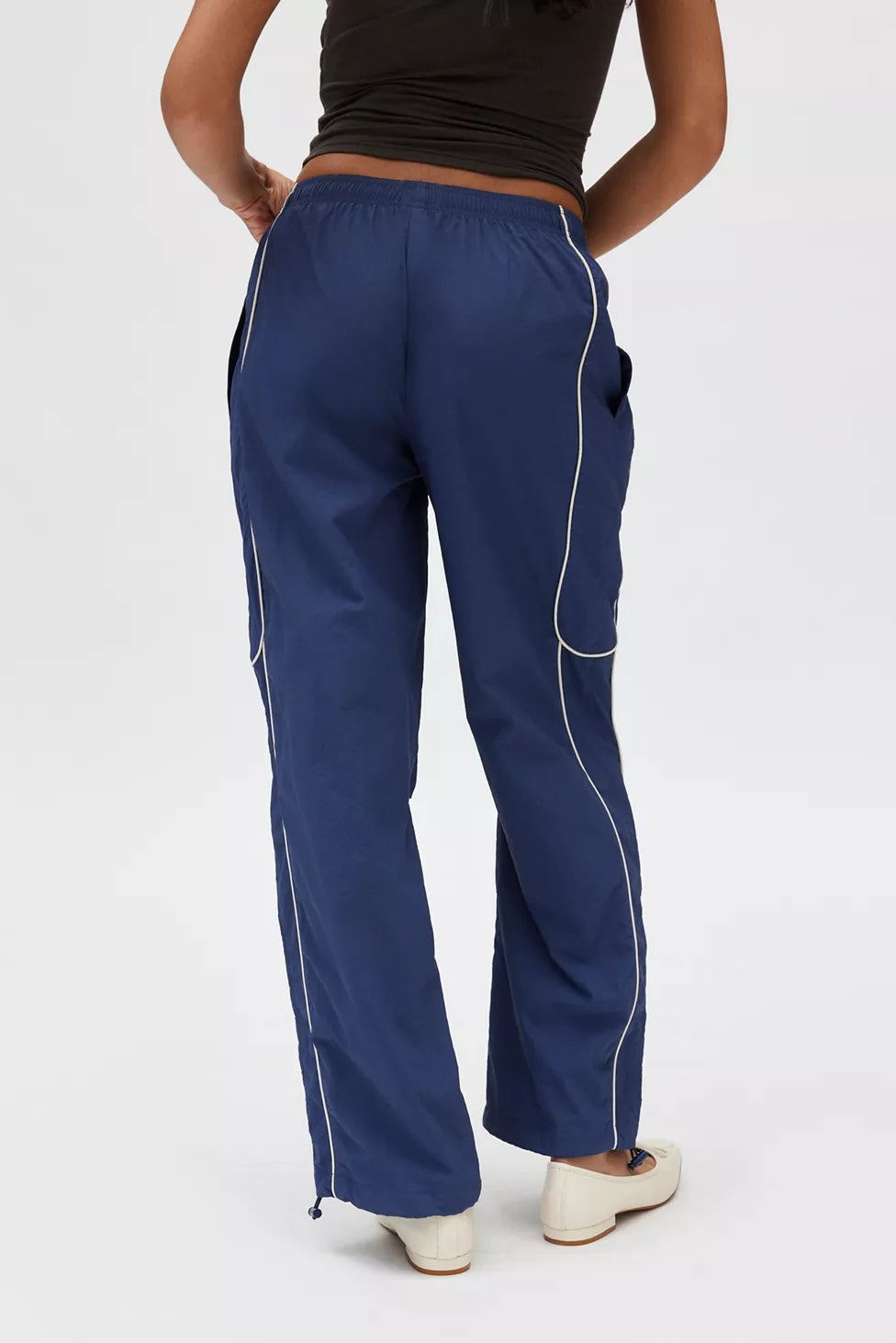 復古尼龍運動風長褲 Jess Track Pant